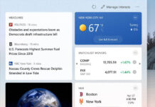 How to Remove the News and interests Widget from Windows 10
