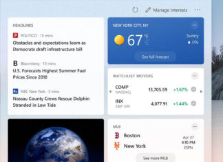 How to Remove the News and interests Widget from Windows 10